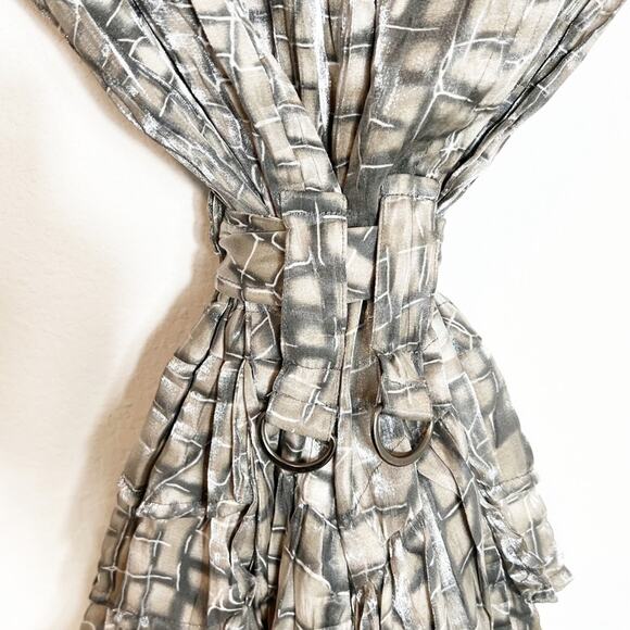 ALBERTO MAKALI GREY WHITE JACKET BUTTON UP TOP WOMEN SIZE SMALL NEW WITH TAG - Picture 5 of 8